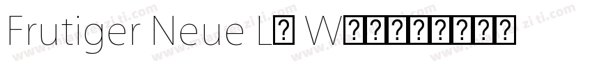 Frutiger Neue LT W10字体转换